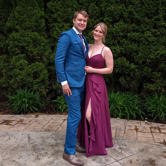 Azazie Naeem in Raspberry - Picture 2 of 2